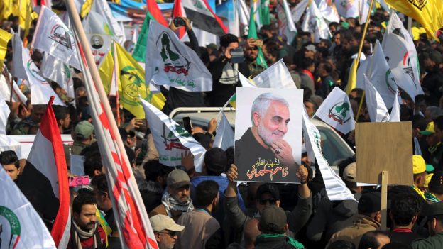 Mourners March in Baghdad for Iranian General’s Funeral