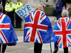 Police in England are investigating ‘Happy Brexit Day’ posters that warned people speaking anything other than the Queen’s English should leave