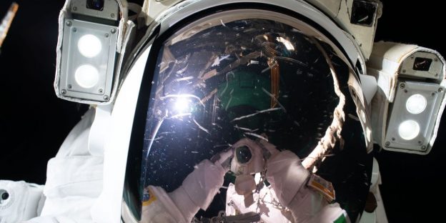 An Italian astronaut snapped an incredible interstellar selfie while floating in space