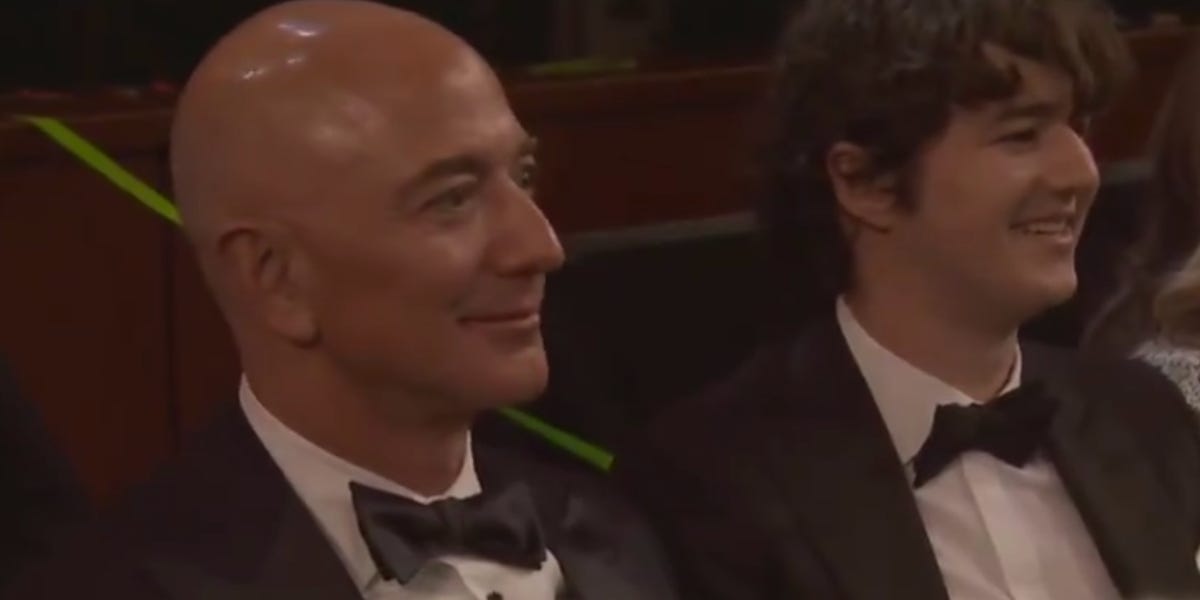 Jeff Bezos was roasted during the Oscars opening monologue, with Chris Rock saying he is ‘so rich’ that even a divorce settlement couldn’t put a dent in his net worth