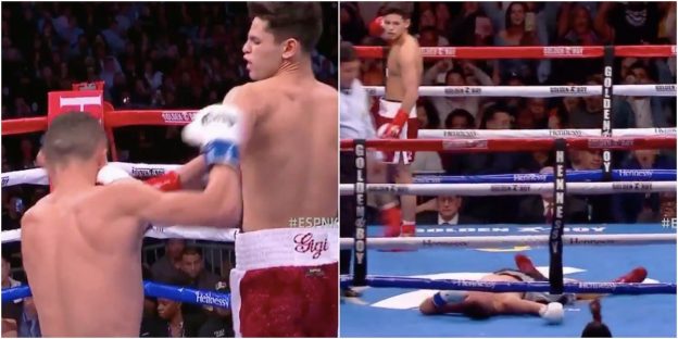 A 21-year-old American bounced his opponent’s head off the canvas with a left hook knockdown, and the boxing industry is saying ‘a new star is born’