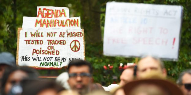 A protest in London drew hundreds of demonstrators to push back against UK mask requirements