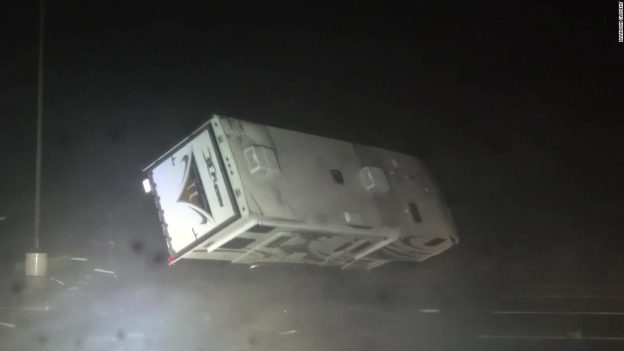 Storm chaser witnesses Hurricane Laura blow RV over – CNN Video