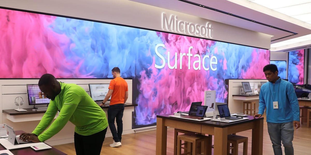 Leaked Microsoft slides show that the company has generated at least $61.7 million in revenue this quarter by selling to the smallest businesses and educational institutions, as it transitions former store employees to salespeople (MSFT)