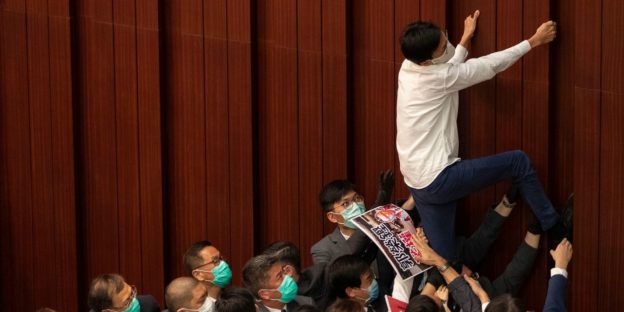 Hong Kong Lawmakers Arrested Over Scuffle in Legislature