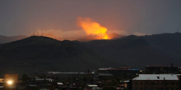 Azerbaijan Pounds Key City Shusha in Disputed Enclave