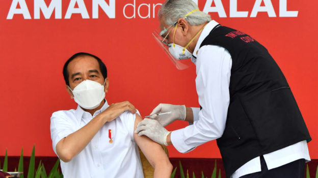 Coronavirus latest: Joko Widodo vaccinated on live TV as Indonesia kicks off inoculation programme