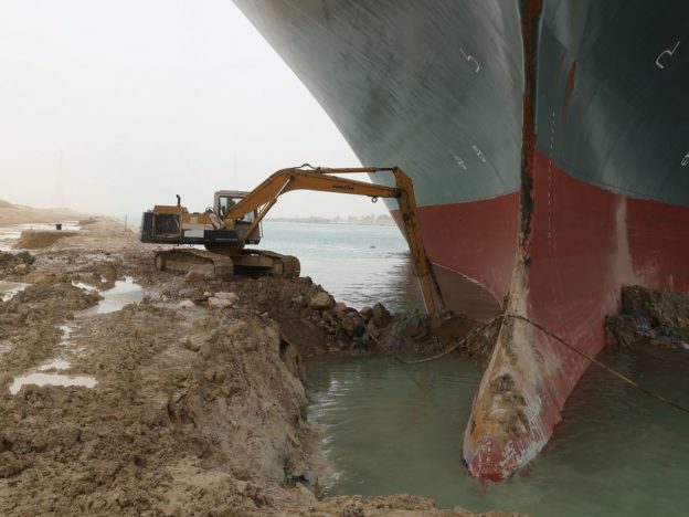 Suez Canal Ship’s Rescue Effort Will Take at Least a Week, Sources Say