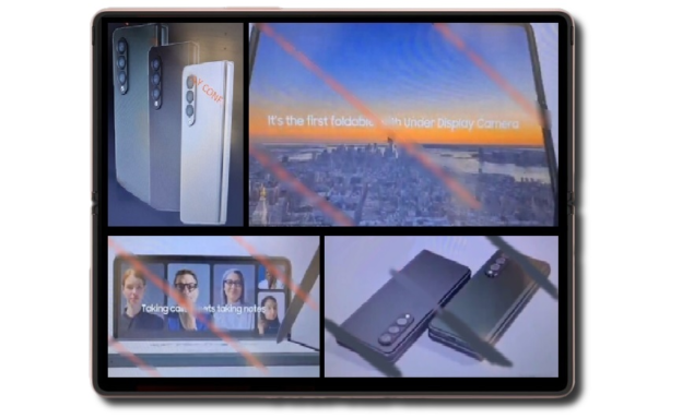 Samsung heralds the Galaxy Z Fold 3 as the first foldable phone with under display camera as leaked images reveal reserved design