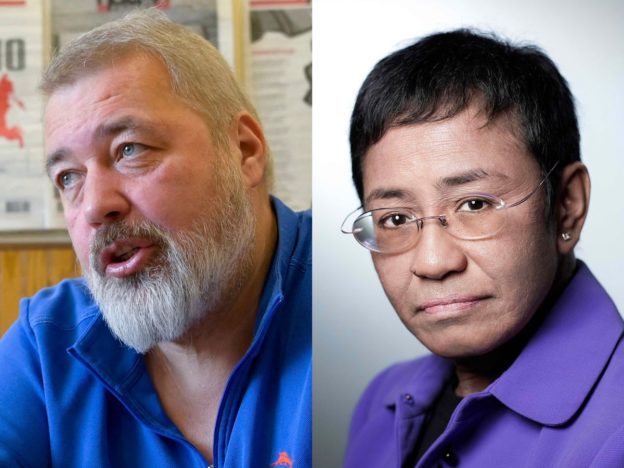 Journalists Maria Ressa and Dmitry Muratov Win Nobel Peace Prize