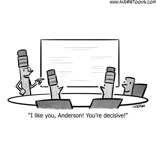 Every Company Needs Someone Who Lives Life Without an Eraser (CARTOON)