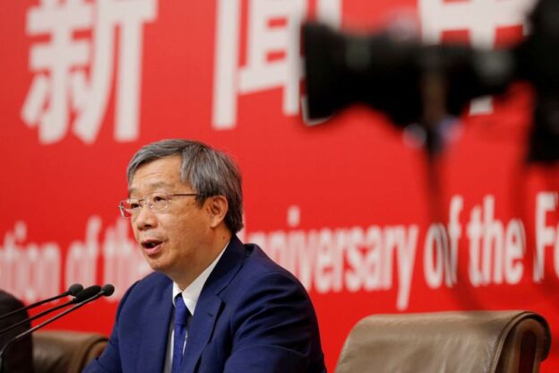 China central bank head likely to step down amid reshuffle – sources