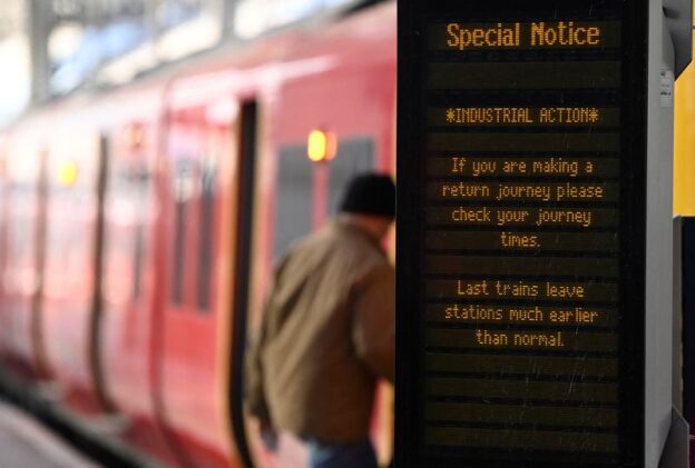 British rail workers start new year with week-long strike