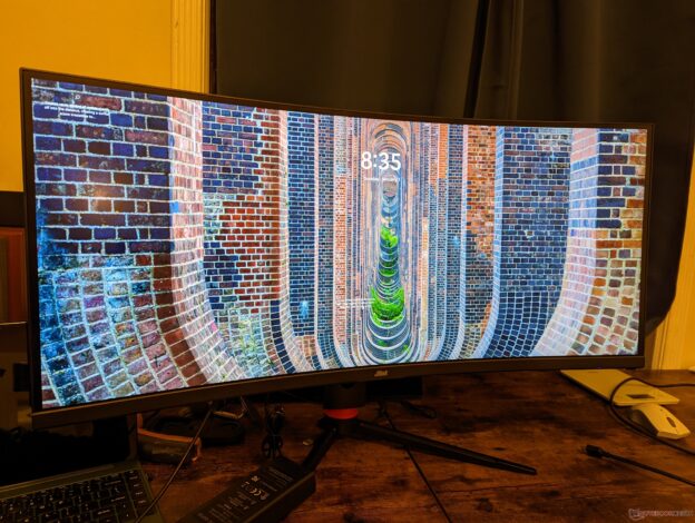 Curved Jlink 34-inch 144 Hz monitor with KVM, G-Sync, and sRGB colors on sale for US$450