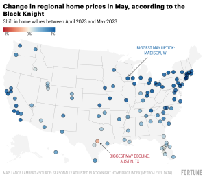 Housing market inventory is so tight that only 1 of the nation’s 100 largest markets saw a home price decline in May