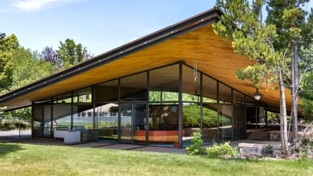 $820K Midcentury Home With Hyperbolic Paraboloid Roof a Standout in Rural Utah Town