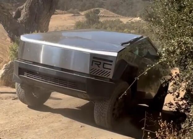 New Tesla Cybertruck off-road video reveals sketchy ascent up Hollister Hill Stair Step climb