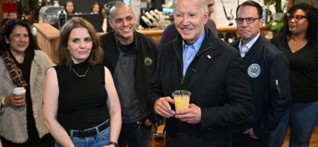 Biden stops by Pennsylvania stores to talk up his record on small business creation