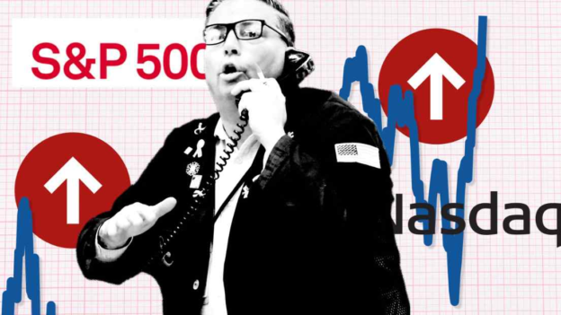 Wall Street limps to all-time high as ‘sugar rush’ fades