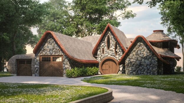 Fairy-Tale Ending? $5M Hobbit-Style Lodge on the Lake in Michigan Needs Owner With a Vision