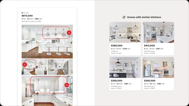 Artificial Intelligence models let home buyers find properties that share the same “look-and-feel” – an industry-first, new feature