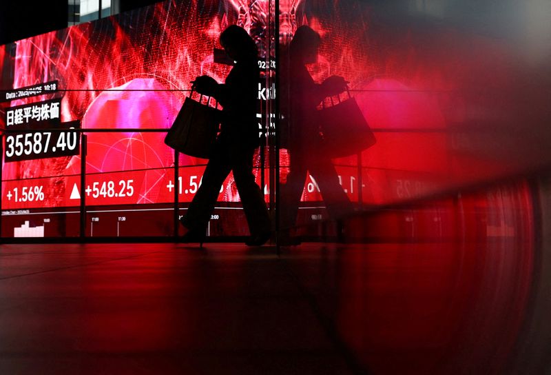 Wall Street jumps on tech boost, yen slides on BOJ gloom