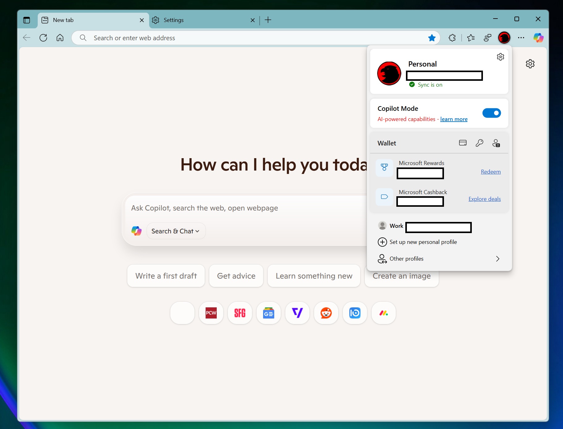 Here’s what the new ‘Copilot Mode’ within Edge looks like