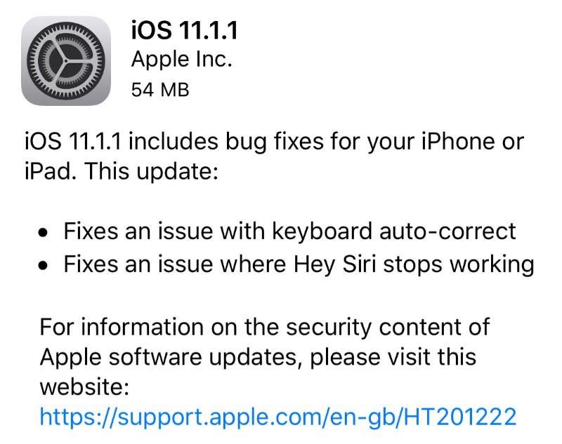 Apple iOS 11.1.1 Release: Should You Upgrade?