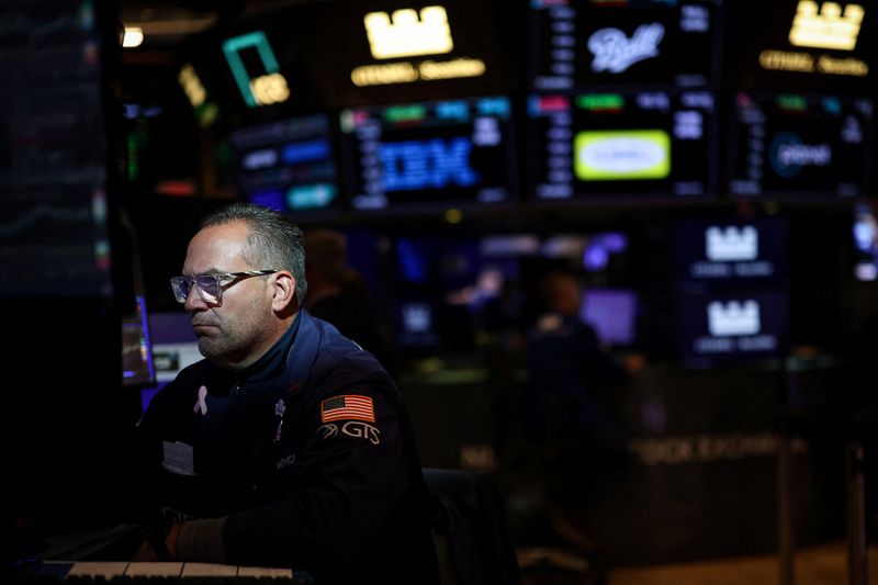 Wall St subdued after record highs, on track for weekly gains