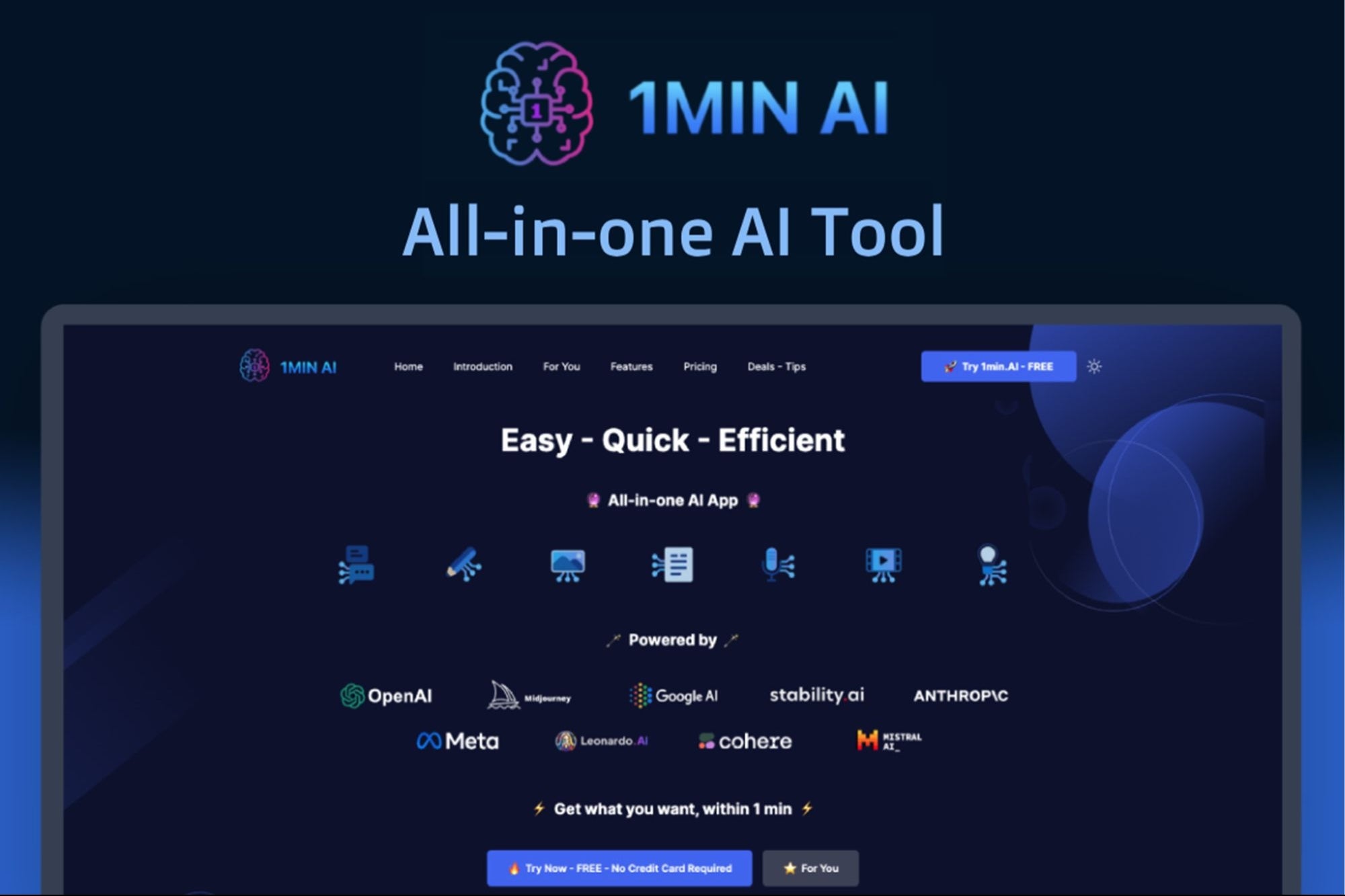 Supercharge Your Team with 1min.AI, Now Less Than $80 for Life