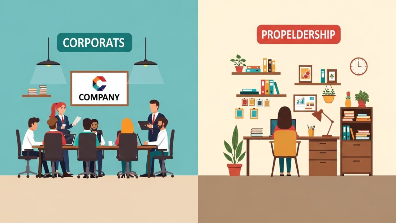 Corporation Vs Proprietorship – 5 Key Differences Explained