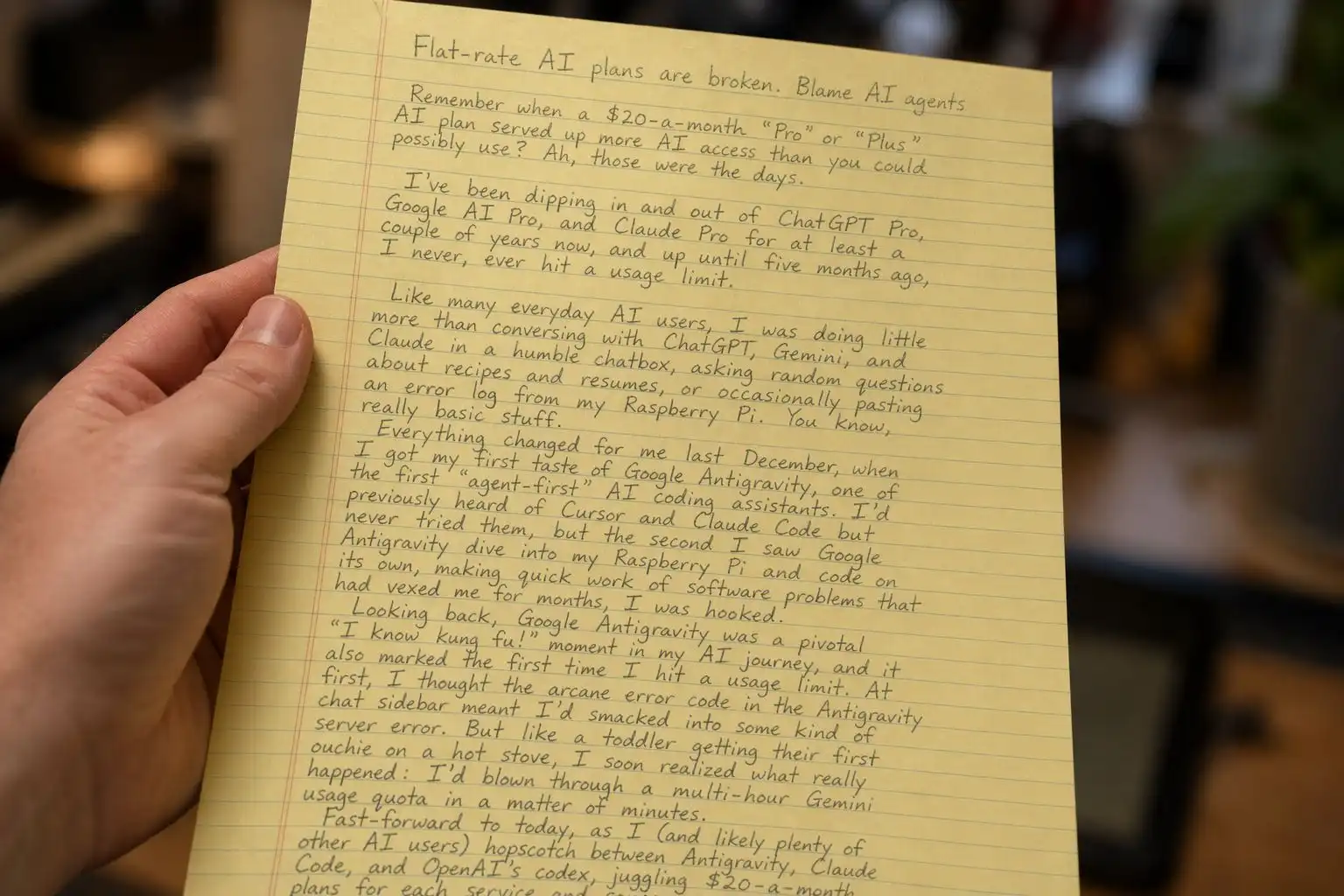 ChatGPT’s new image model turned my article into handwriting